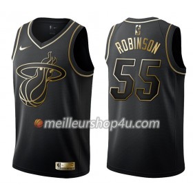 Maillot Basket Homme Miami Heat Duncan Robinson 55 Nike Noir Gold Edition Swingman
